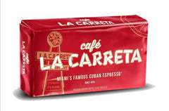 La Carreta espresso ground coffee label closeup highlighting brand and rich aroma