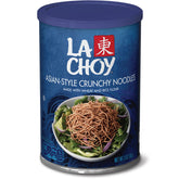 La Choy Asian Style Crunchy Noodles can with crisp texture ready for quick meals