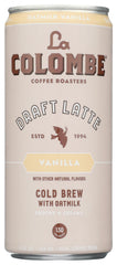 La Colombe Coffee Latte Oatmlk Vnla bottle shows premium, dairy-free latte packaging