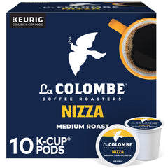 La Colombe Nizza K-Cup packaging shows convenient pods for quick mornings.