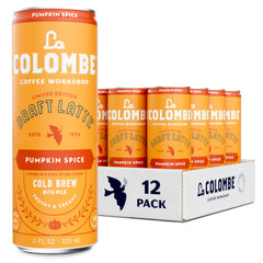 La Colombe Pumpkin Spice Latte can front view highlighting seasonal flavor