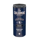 La Colombe Pure Black cans front view for convenient cold brew anytime.