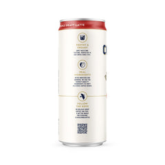 La Colombe Triple Draft Latte with foamy texture, ideal for quick cafe-style enjoyment.