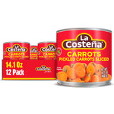 La Costena sliced carrots with jalapeños in a can for taco nights.