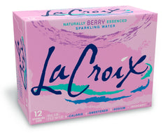 La Croix Berry Sparkling Water bottle with crisp berry aroma for a refreshing moment