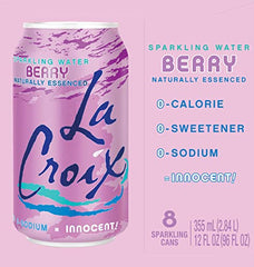 La Croix Berry flavor close-up showing natural essence aroma.