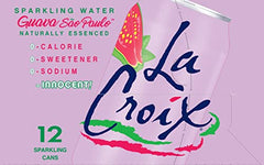 La Croix Guava Sao Paulo glass pour reveals tropical aroma and vibrant sparkle.