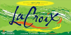 La Croix Key Lime glass with bubbles, bright aroma and crisp taste.