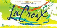 La Croix Mango 8-pack display emphasizes easy, on the go refreshment.