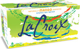 La Croix Mango bottle front view highlighting natural mango flavor.