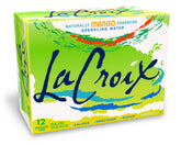 La Croix Mango sparkling water can with crisp mango aroma and zero calories