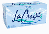 La Croix Pure 12oz can on a clean surface for refreshing hydration.