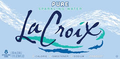 La Croix Pure on kitchen counter ready for family hydration.