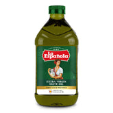 La Española bottle of first cold pressed olive oil highlights robust flavor for everyday cooking.