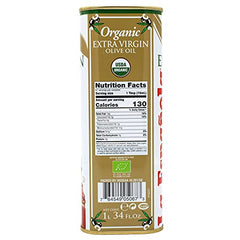 La Española Organic EVOO bottle on kitchen counter, ideal for dressings and finishing dishes