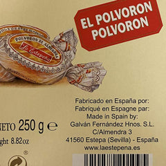 La Estepena Polvoron served with coffee or tea, celebrating tradition.
