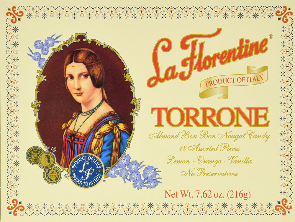 La Florentine Torrone assortment box front, ideal Italian gift for sharing.
