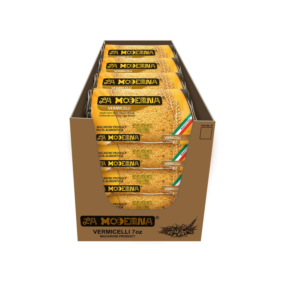 La Moderna Vermicelli bulk pack of 20 bags for family meals.
