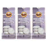 La Monarca Mexican wedding cookies 3-pack on display, ideal for celebrations and gifting