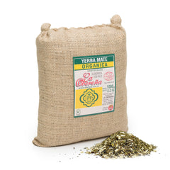 La Obereña Organic Yerba Mate leaves ready for premium loose leaf infusion.