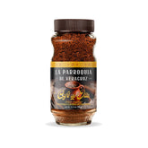 La Parroquia de Veracruz Café de Olla packaging shows premium instant coffee for quick mornings.