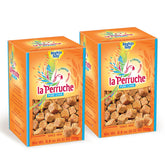La Perruche brown sugar cubes in a 250g box for measured coffee sweetness.