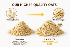 La Purita measuring cup with oats for precise meal prep