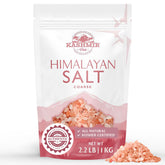 LA SALT CO Kashmir pink Himalayan salt crystals close-up highlighting natural mineral colors