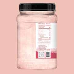 Close-up of Kashmir pink salt grains showing mineral-rich texture