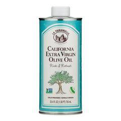 La Tourangelle California Olive Oil bottle enhances salads with rich, balanced flavor.