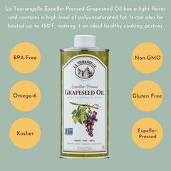 La Tourangelle grapeseed oil grilling reveals clean flavor with minimal smoking