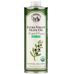 La Tourangelle olive oil bottle pour for cooking and finishing.