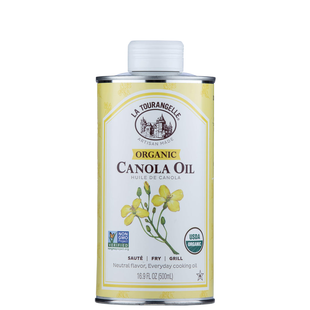 La Tourangelle Organic Canola Oil bottle for high-heat cooking with a neutral flavor.