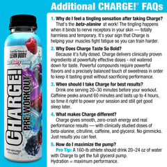 LABRADA Charge bottle being poured into a glass for quick training fuel