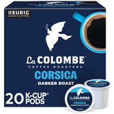 La Colombe Corsica dark roast pod packaging, ideal for a quick brew