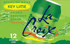 La Croix Key Lime glass pour showcases a crisp, citrusy finish.