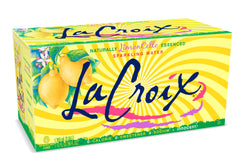 La Croix LimonCello bottle pour, refreshing citrus aroma enhances hydration moments.