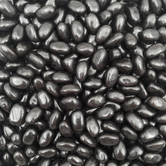 LAETAFOOD black licorice jelly beans bag with glossy shells for bulk buffets