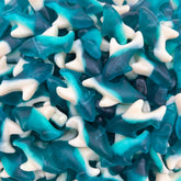 Laetafood Blue Sharks gummies bag for quick fruity snacking.
