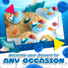 Laetafood Blue Sharks as party snack for ocean-themed events.