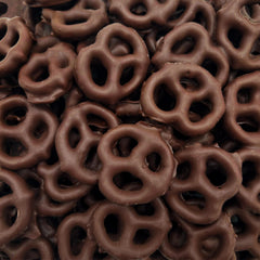 LAETAFOOD dark chocolate pretzels bag front, ideal on-the-go snack