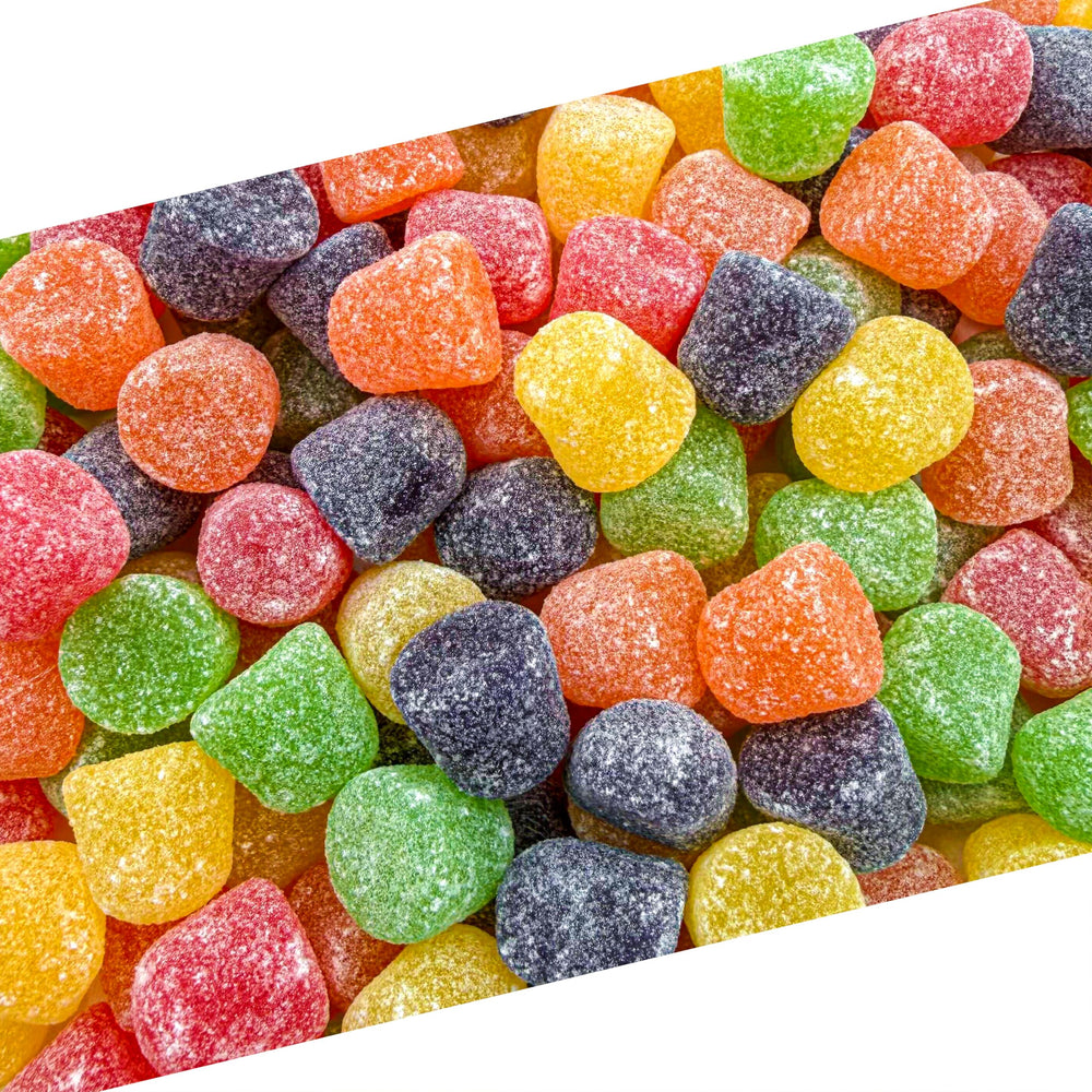 LAETAFOOD Gum Drops strawberry close-up highlights fruity aroma ideal for jars