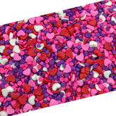 LAETAFOOD Heart Sprinkles 8oz bag adds festive color to cookies and cakes.