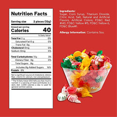 LAETAFOOD hostess candy bowl display with colorful pieces for entertaining guests.