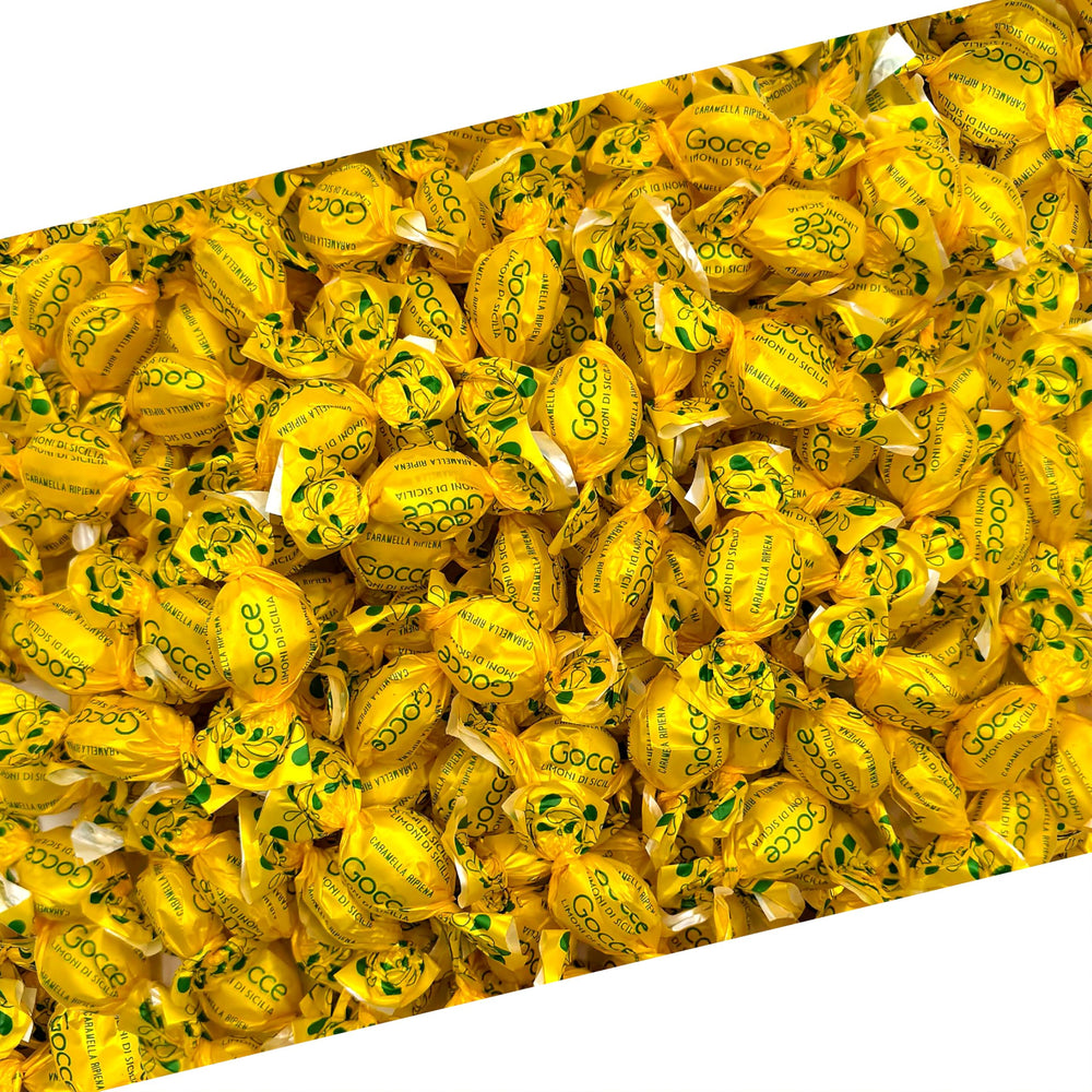 LAETAFOOD Italian Lemon Candy 1-pound bag with bright Sicilian flavor for sharing.