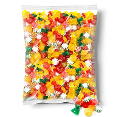 LAETAFOOD strawberry hard candy close-up, fruity sweetness for bowls or gifts.