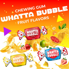 LAETAFOOD Whatta Bubble Gum Pack individually wrapped gums promote tidy sharing in classrooms.