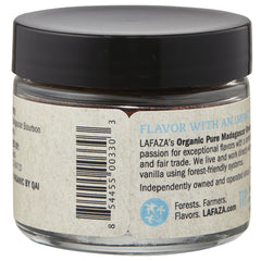 LAFAZA vanilla powder-on-spoon offers quick, precise measurements for baking.