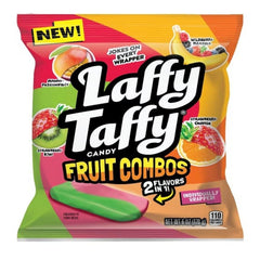 Laffy Taffy Fruit Combos mini bars in colorful packaging for grab-and-go snacking