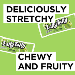 Laffy Taffy Sour Apple wrapper with joke, ideal for party favors.